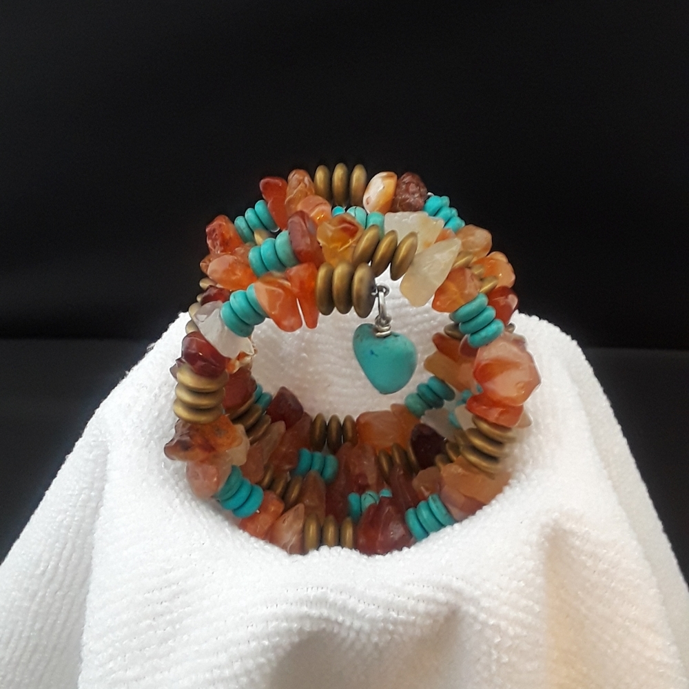 Rustic wrap bracelet - Picture 2 of 4